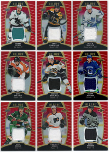 2019-20 Upper Deck Allure Jerseys Red Rainbow GU Pick Any Complete Your Set