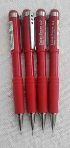 Radierstift Twist Automatic roter Schaft 0,7 Komfortgriff Pentel QE517B 4 Bleistifte - Bild 1 von 6