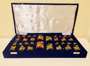 Luxury Indian Handmade Chess Pieces In Beautiful Box  - Picture 1 of 6