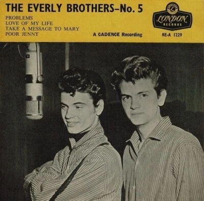 THE EVERLY BROTHERS The Everly Brothers No. 5 EP Vinyl Record 7 Inch London 1960 - Image 1 of 4