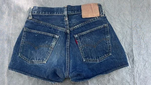 LEVIS 501 RIBETE CORTE VINTAGE PANTALONES CORTOS TALLA 27” REMACHES PUNTO V Nº 6 - Imagen 1 de 10