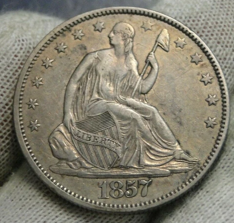 1857 Seated Liberty Half Dollar Cover