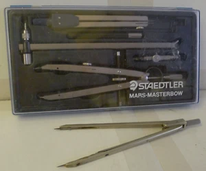 Staedtler Mars-Masterbow Drawing Instrument Set 551 11 NA6 + Dietzgen Compass - Picture 1 of 10