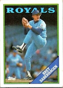 Bret Saberhagen K.C Royals 540 Topps 1988 Baseball Card