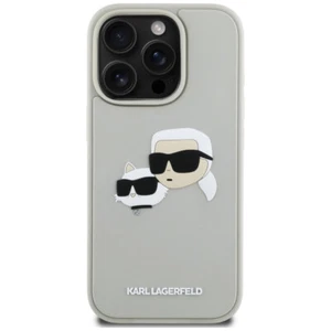 Karl Lagerfeld iPhone 16 Pro Hülle Case Cover 3D Rubber Double Heads Beige - Bild 1 von 8