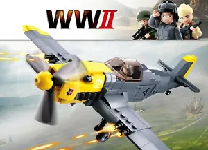 Air Forces BF-109 Fighter Plane 289pcs Building Bricks Bricks Army Military Toy - Picture 1 of 2