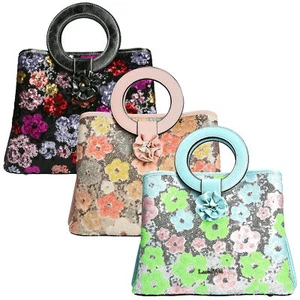 Laura Vita Bolso De Mano Para Dama Con Diseño De Flores Y Lentejuelas Alisa 03 - Imagen 1 de 20