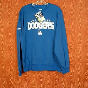 FANATICS Los Angeles Dodgers STITCHES Pullover Crew Sweatshirt Sz M - Picture 1 of 14