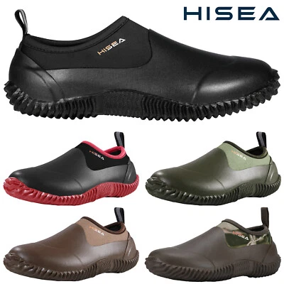 HISEA Unisex Rain Boots Low Top Neoprene Waterproof Slip-On Garden Working Shoes - Image 1 of 4
