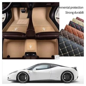 For Maserati Quattroporte Car Floor Mat Waterproof Non-slip Luxury Custom Carpet - Picture 1 of 17