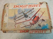 Vintage 1963 American Heritage DOGFIGHT Air Battle Board Game WWI Airplane