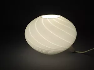 Kleine Glas Tischleuchte 70er Jahre - Bild 1 von 10