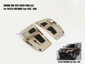 Chrome Side Vent Door Cover Trim for Toyota Fortuner 2015-2019 AN150 AN160 - Picture 1 of 4