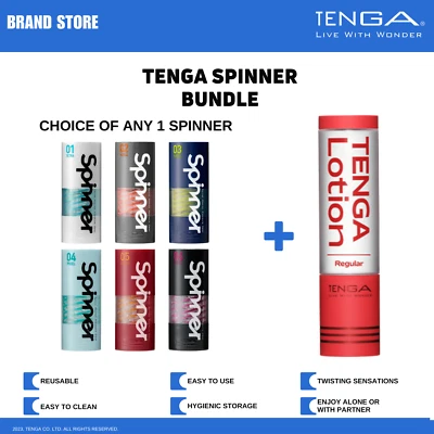 TENGA SPINNER Reusable Spiral-Motion Male Masturbator/Stroker Bundle NWT NIB - Image 1 of 4