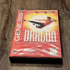 Dragon: The Bruce Lee Story Sega Genesis Authentic Tested No Manual - Picture 1 of 5
