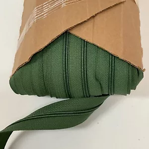 10 Yards (30 feet) Medium Green YKK Zipper coil chain 4.5 CF 5/8" TG938 - Picture 1 of 2