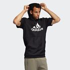 NWT Adidas Men’s Game and Go Black Short Sleeve Hoodie Pullover FI3872 size S, L
