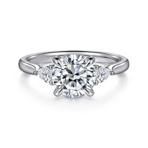 IGI Certified 1.80 Ct Lab Created Round Cut Diamond 18k White Gold Wedding Ring - Picture 1 of 13