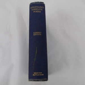 Longfellow's Complete Poems Cabinet Edition Houghton Mifflin Co 1902 Inscribed - Imagen 1 de 10