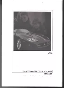 Jaguar XK8 Accessories Price List 1997-1998 UK Market Foldout Brochure - Picture 1 of 2