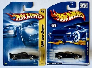 Hot Wheels Ferrari FXX Black + Ferrari 360 Modena Black (Lot of 2) - Picture 1 of 3