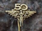 1968 Letov Aviation Letnany 50th Anniversary Czech Aircraft Factory Pin Badge