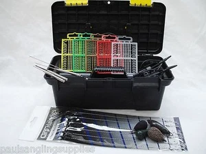 Carp Fishing Tackle Box & Tackle Boilies Drill Needle Stops Feeders Hair Rigs 6 - Picture 1 of 1