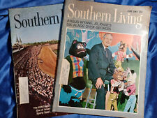 Lot of 2 Vtg Southern Living Magazine 1967 Kentucky Derby Six Flags over Georgia