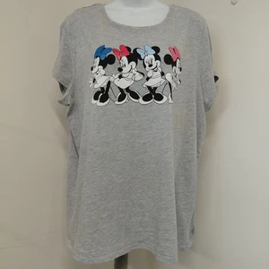 Disney Damen Minnie Mouse T-Shirt Damen Größe XL Grau Kurzarm Oberteil Rundhals - Bild 1 von 11
