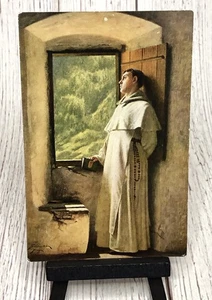 Postcard The Sunlight Painting by Ture Nikolaus Cederström Monk - Picture 1 of 4
