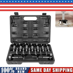 Forstner Bit Set 16PCS High Strength Steel Wood Drill Bits,1/4" to 2-1/8", Black - Picture 1 of 10