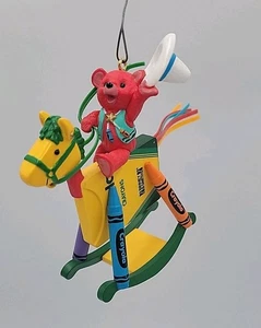 Hallmark Bright Rocking Colors 1997 Crayola Buntstifte #9 Ornament Bär QX6235 - Bild 1 von 6
