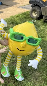 Joy Liquid Dishwashing Detergent Retro Inflatable Blow-Up Lemon Mascot - Picture 1 of 3