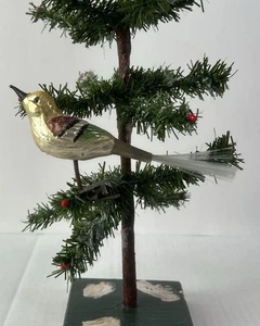 1991/25 1x alter Weihnachtsschmuck Christbaumschmuck Vogel - Picture 1 of 6
