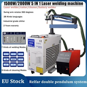 Saldatrice a batteria 5 in 1 BWT 1500W/2000W pulizia taglio laser EU - Foto 1 di 20