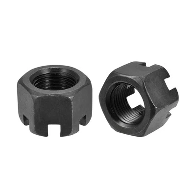 M18 x 1,5mm Sechskant-Schlitzmutter, Sechskantmuttern aus Kohlenstoffstahl, 6stk - Bild 1 von 4