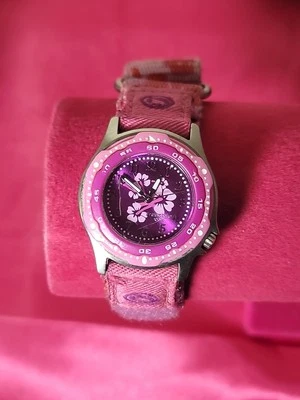 Freestyle ярость розовый дайвер стиль шкала женские часы розовый группы новый аккумулятор работает - Изображение 1 из 4