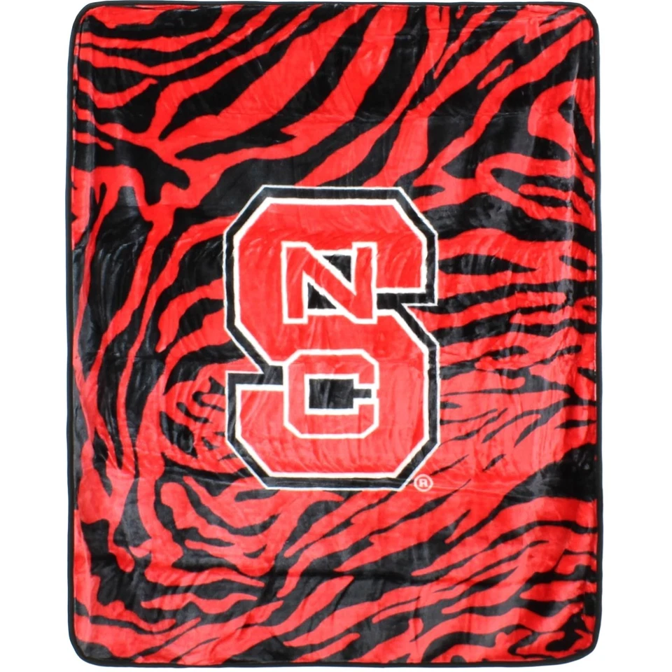 North Carolina State Wolfpack Super Soft Raschel Throw Blanket 50 X 60 Inch
