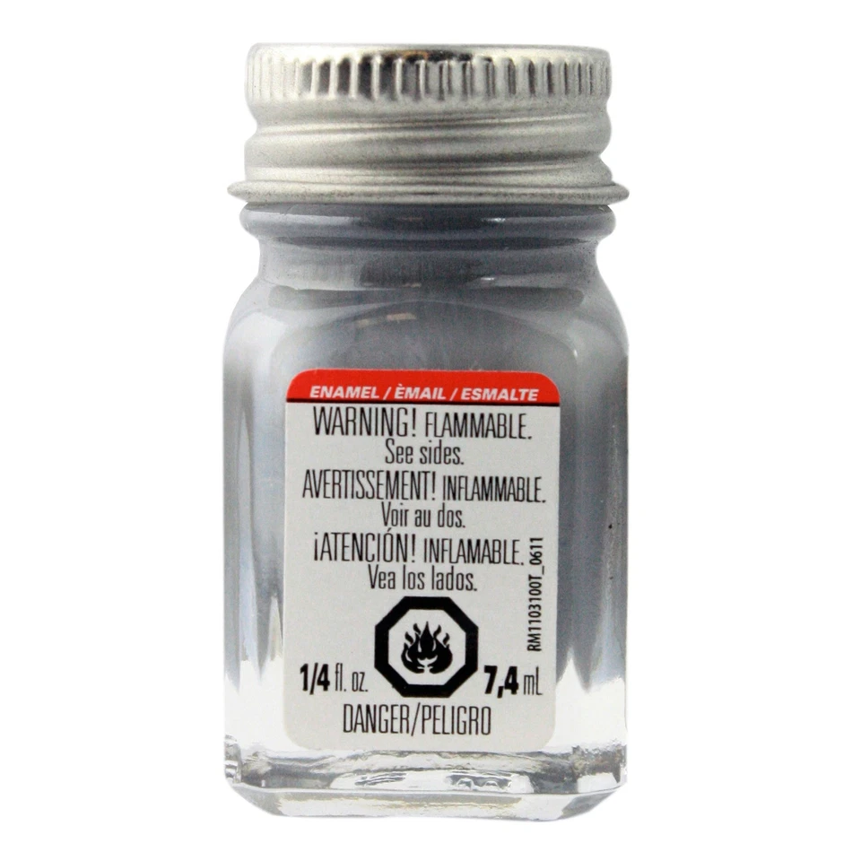 Esmaltes de tinta plástica Testor Corp. esmalte 1/4 oz cinza TES1138TT - Imagem 1 de 1
