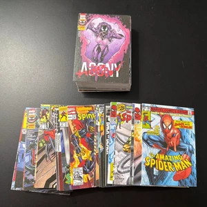 2024 UD Marvel Renditions Spider-Man Canvas Cover Variant Full Set 1-90 Venom - Picture 1 of 1