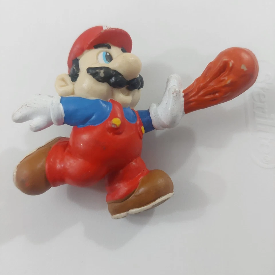 1989 Vintage Nintendo Of America Applause Super Mario Fireball Figura de PVC 2 1/4" - Imagem 1 de 4