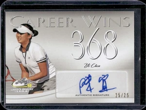 Yi Chen 2017 Leaf Tennis Signature Series Career Wins Silver Auto Autograph /25 - Picture 1 of 2