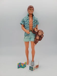 Vintage Barbie Puppe Freund 1988 Animal Lovin Safari Ken Mattel #1351 - Bild 1 von 5
