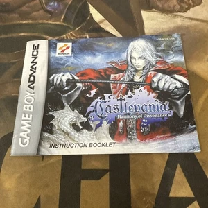Castlevania: Harmony of Dissonance Game Boy Advance manual de instrucciones solo en muy buena condición - Imagen 1 de 2