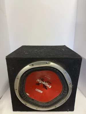 Sony Xplod 12 дюймов сабвуфер XS-L120P5 — 1200 Вт — красный конус — с корпусом - Изображение 1 из 2