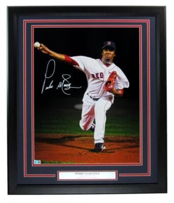 Pedro Martinez HOF Autographed 16x20 Photo Boston Red Sox Framed Beckett 176777 - Image 1 of 4