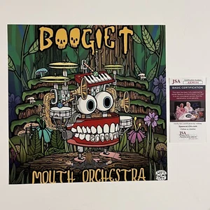 BOOGIE T SIGNED 12X12 PHOTO MOUTH ORCHESTRA JSA COA - Picture 1 of 3