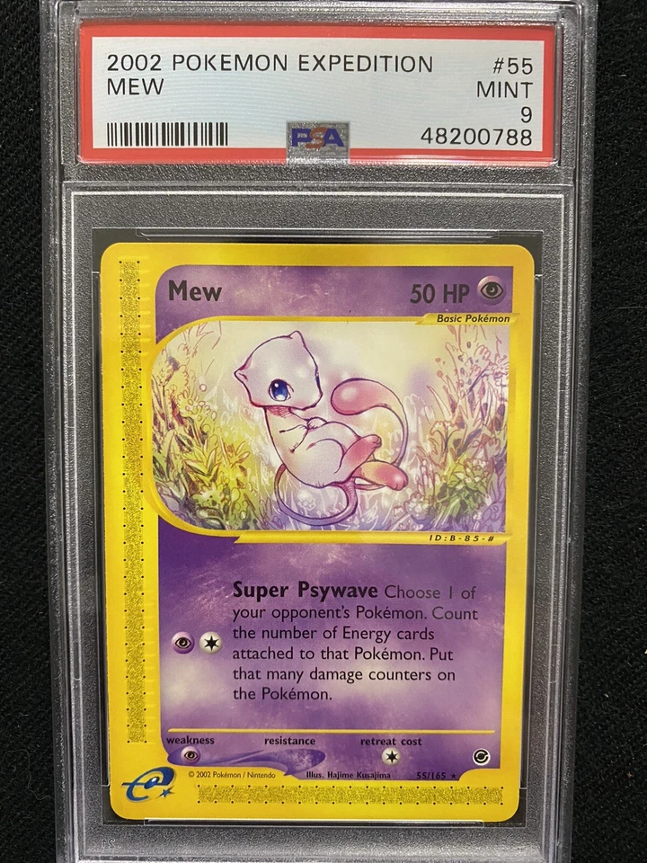 2002 Pokemon Expedition Mew 55/165 PSA 9 Mint - Image 1 of 1