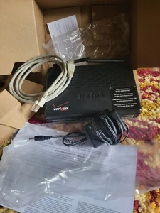 D-Link DSL-2750B Wireless N Router 300MBPS 4-Port Ethernet Verizon Modem +cords - Picture 1 of 5