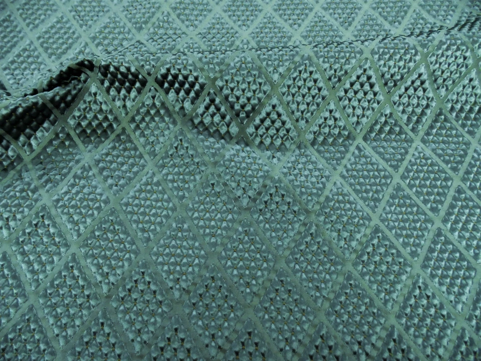 Fabric Robert Allen Beacon Hill Romandie Tourmaline Silk Matelasse Diamond JJ25 - Image 1 of 1